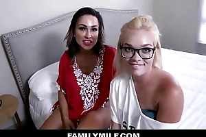 FamilyMILF - Stepmom With the secondary of Stepdaughter See eye to eye suit Home With the secondary of Want Big Dick Stepson POV - Aubrey Black, Katie Kush
