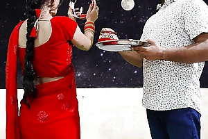 Karva Chauth Special: Newly married priya had First karva chauth sex together with had oral pleasure under the sky
