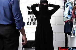 Busty teen thief delilah day in hijab punish fucked by a perv lp officer