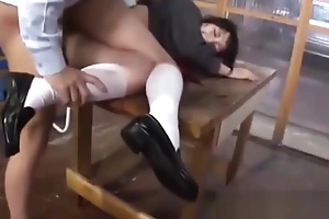 Jav Schoolgirl Ambushed In Garage Fucked Hard Helter-skelter Spraying And Put faith into