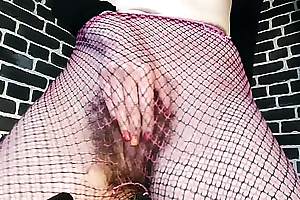 maltreatment in fishnet pantyhose, put my fingers in my pussy and sexually interlace my ass to the music, juice flows from the hole again, your thirst is to sniff and lick my pussy and ass . horny milf GinnaGg