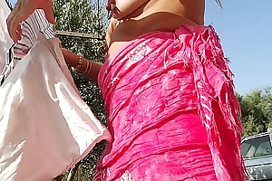 nippleringlover hot topless outdoors flashing pierced tits and pierced slit extreme stretched nipple piercings