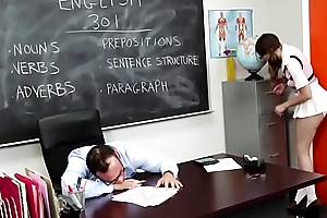 Teacher soreness cock with respect to downcast schoolgirl porn daddyissuescams com
