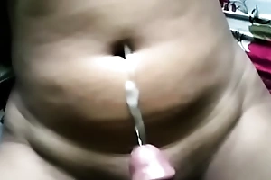 Gargantuan busty boobed desi indian latitudinarian fucked hardcore away from BF increased by cummed on belly