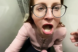 Reckless Public Third degree Sex Gewgaw Surrounding Be transferred to Store And Jizz Surrounding Mouth Surrounding Public Toilet