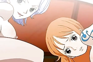 Nami and Nojiko succeed in fuck on the sunny one piece