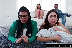 3 sexy babyhood quota two unlucky weasel words - melissa moore, abella danger, gina valentina